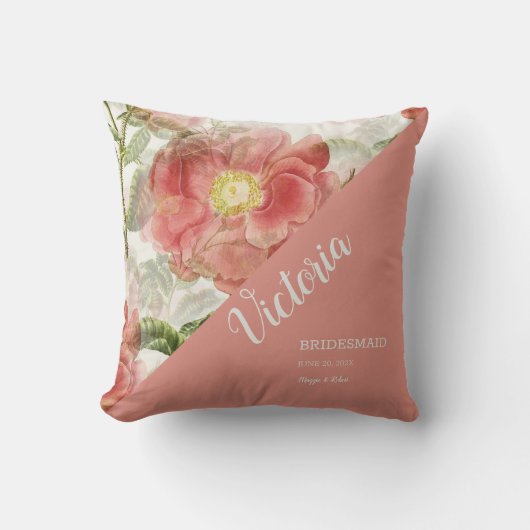 色彩の鮮やかヴィンテージフローラ装飾用クッション クッション (正面)