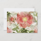 色彩の鮮やかヴィンテージブライダルシャワー サンキューカード (裏面)