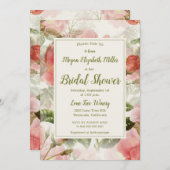 色彩の鮮やかヴィンテージ 招待状 (正面/裏面)