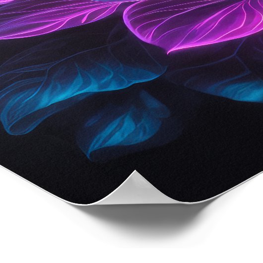 色彩の鮮やか咲き花5:4 ポスター (角)