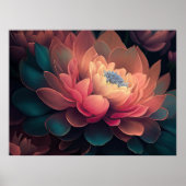 色彩の鮮やか咲はっきりしたき4:3 ポスター (正面)