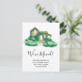 色彩の鮮やか国モダン家引越案内 案内ポストカード (スタンド正面)