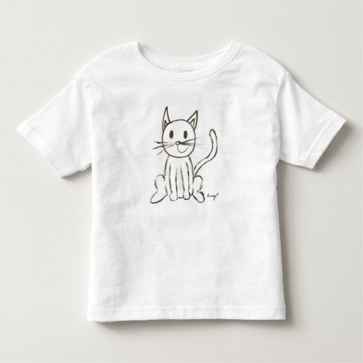 色彩の鮮やか子猫のTシャツ トドラーTシャツ (正面)