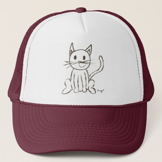 色彩の鮮やか子猫 キャップ (正面)
