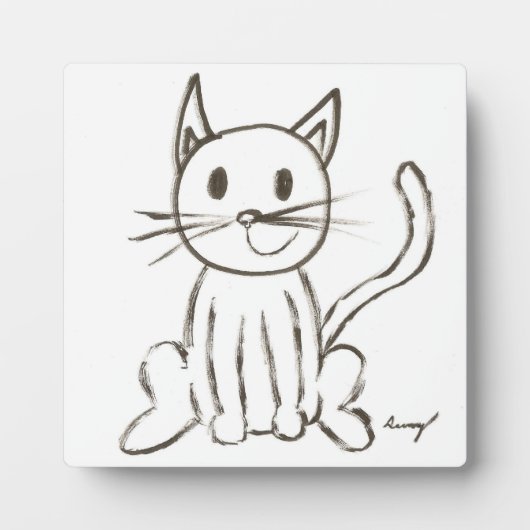 色彩の鮮やか子猫 フォトプラーク (正面)
