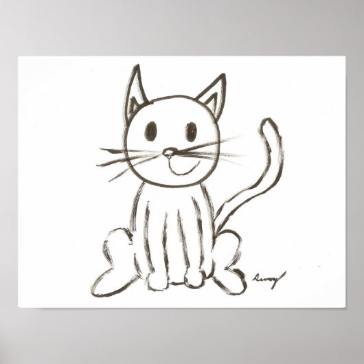 色彩の鮮やか子猫 ポスター (正面)