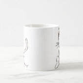 色彩の鮮やか子猫 モーフィングマグカップ (中央)