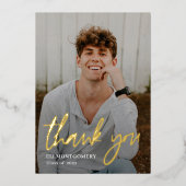 色彩の鮮やか実在ホイル卒業サンキューカード 箔招待状 (正面)