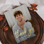 色彩の鮮やか実在ホイル卒業サンキューカード 箔招待状