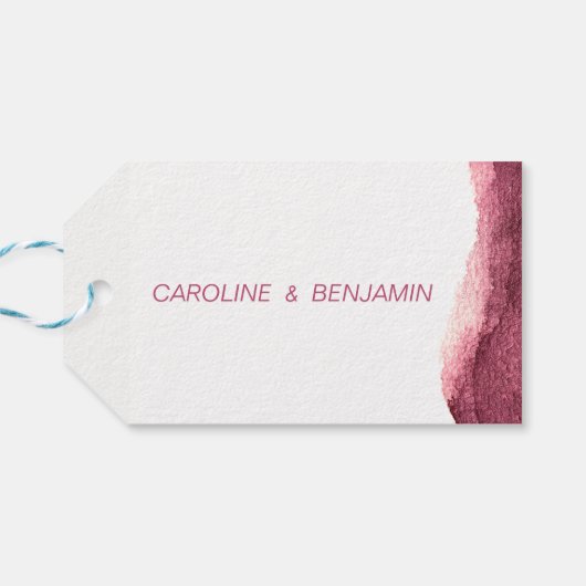 色彩の鮮やか感謝していごシンプル結婚のご機嫌をモダンます ギフトタグ (裏面横)