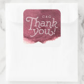 色彩の鮮やか感謝していごシンプル結婚のご機嫌をモダンます スクエアシール (バッグ)