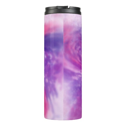 色彩の鮮やか抽象芸術ファンタジー花水色 タンブラー (裏面)