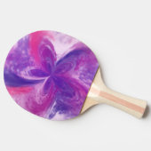 色彩の鮮やか抽象芸術ファンタジー花水色 卓球ラケット (横)