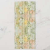 色彩の鮮やか春の花 メニュー (裏面)