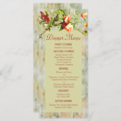 色彩の鮮やか春の花 メニュー (正面/裏面)