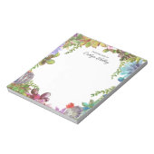 色彩の鮮やか机の上の多肉類パーソナライズされた ノートパッド (回転)