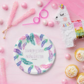 色彩の鮮やか水結婚色 ペーパープレート (パーティー)