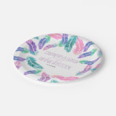 色彩の鮮やか水結婚色 ペーパープレート (アングル)