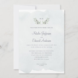 色彩の鮮やか水色オリーブの枝+水色