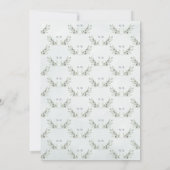 色彩の鮮やか水色オリーブの枝+水色 (裏面)