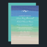 色彩の鮮やか海砂シーカグルス結婚ズ 招待状<br><div class="desc">SAND,  SEA & SEAGULLSのコレクシ結婚ョン：これはラ・ベラ・ルーのオリジナルデザインだ。結婚式招待状のビーチ結婚式テーマ2つのシーグルのイラストレーションの上空の砂と海の色の背飛んでいる景。バック無地の海の青い色。色もし計が望みのものではなく、私に知らせて欲しいし、私はあなたのためにそれを再作成するが、ご注文の前に連絡私をお願いしたい。paula@labellarue.comにメールを送結婚るハッピーズプランニング！必ずカードお気に入りのストックを選んで印刷する。</div>