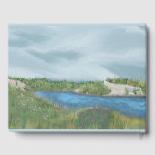 色彩の鮮やか海結婚のポスター ゲストブック (裏面)