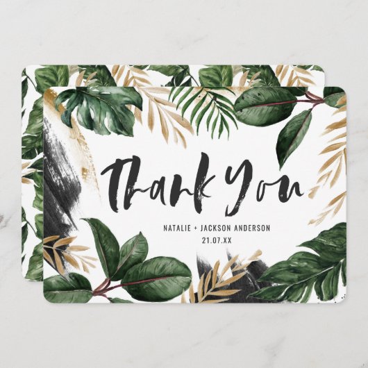 色彩の鮮やか熱サンキューカード (正面/裏面)