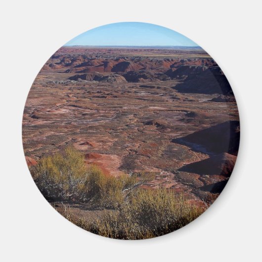 色彩の鮮やか砂漠 マグネット (正面)