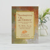 色彩の鮮やか紅葉感謝祭招待状 招待状 (スタンド正面)