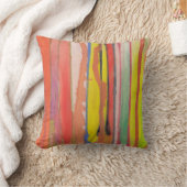 色彩の鮮やか線 クッション (ブランケット)