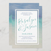 色彩の鮮やか縁ど海 招待状 (正面/裏面)