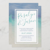 色彩の鮮やか縁ど結婚s 招待状 (正面/裏面)