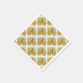 色彩の鮮やか航海のイカ スタンダードカクテルナプキン (角)