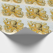 色彩の鮮やか航海のイカ ラッピングペーパー (角)