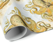 色彩の鮮やか航海のイカ ラッピングペーパー (ロールコーナー)