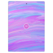 色彩の鮮やか色クリップボパーソナライズされたード クリップボード (裏面)