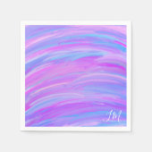 色彩の鮮やか色紙パーソナライズされたナプキン スタンダードカクテルナプキン (正面)