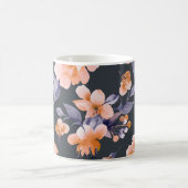 色彩の鮮やか花シームレス背景 コーヒーマグカップ (中央)