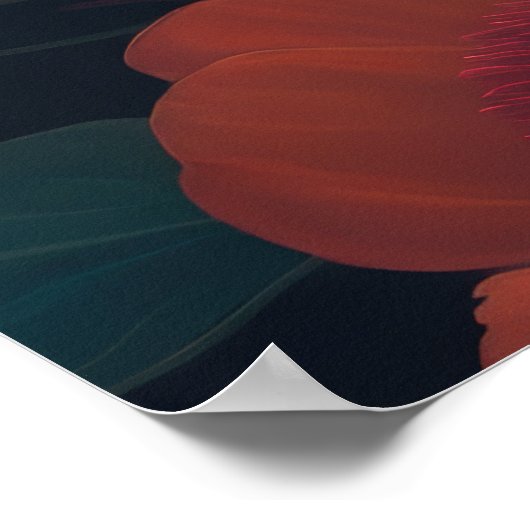 色彩の鮮やか花束はっきりした4:3 ポスター (角)