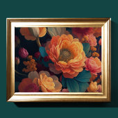 色彩の鮮やか花束はっきりした4:3 ポスター
