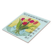 色彩の鮮やか花（チューリップ）、詩の118:24 タイル (側面)