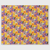 色彩の鮮やか花 ラッピングペーパー (フラット)