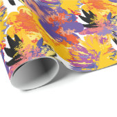 色彩の鮮やか花 ラッピングペーパー (ロールコーナー)