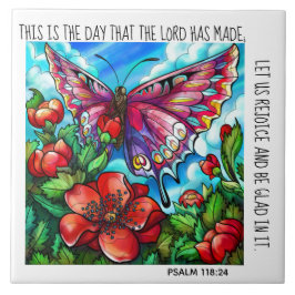 色彩の鮮やか詩の詩118:24 タイル