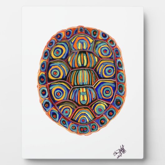 色彩の鮮やか貝 フォトプラーク (正面)