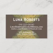 色彩の鮮やか金ゴールド 名刺 (裏面)