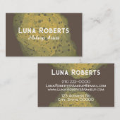 色彩の鮮やか金ゴールド 名刺 (正面/裏面)