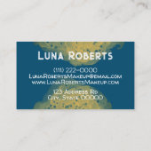 色彩の鮮やか金ゴールド 名刺 (裏面)