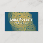 色彩の鮮やか金ゴールド 名刺 (正面)