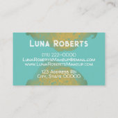 色彩の鮮やか金ゴールド 名刺 (裏面)